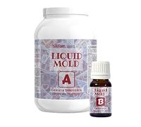 Resin Pro Liquid Mold: Silicona líquida para moldes (263 g) creación de moldes para epoxi, poliuretano, cera, jabón, yeso, cemento - dureza 20 Shores - 100% Made in Italy