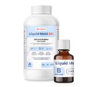Resin Pro Liquid Mold: Silicona líquida para moldes (525 g) creación de moldes para epoxi, poliuretano, cera, jabón, yeso, cemento - dureza 20 Shores - 100% Made in Italy