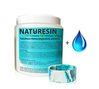 Resin Pro NatuResin - Resina monocomponente 3 Kg - Resina a base de agua mineral - Para la creación de complementos y objetos.