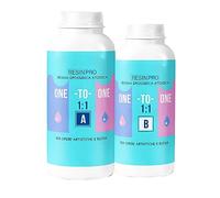 Resin Pro ® Resina Epoxi Transparente 1:1 para Fabricación de Joyas, Creaciones Artísticas, Fácil de Usar y Resistente a la Humedad, 1 Kg, Resina apta para Principiantes