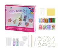 Resin Schmuck Bastelset - Kinder Gießformen Anhänger Bastel, Kristall Pailletten Epoxid Dekorations Set, Kreatives DIY Bastel Spielzeug | Schmuck Gestaltung Aktivität Für Mädchen Handyhülle