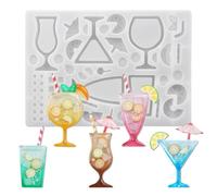 Resin Shaker Molds - Silicone Quicksand Mold | Jewelry Mould | DIY Epoxy Accessories for Casting Epoxy Resins Pendant DIY Craft Art Keychain Making