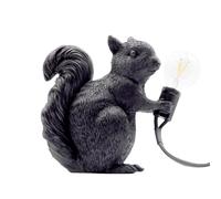 Resin Squirrel Lamp - Creative Desk Lighting Fixture, Lightweight Animal Night Light Decor | Bedroom Living Room Usage Ambient Illumination Mood Setup, Cute Decorative Home Accessory Gift Style