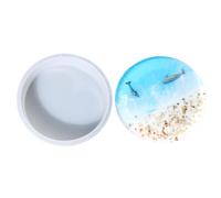 Resin Table Molds - 14 Inch Round Tray Mold | Silicone Hairpin Legs - Tear-Resistant Flexible Epoxy Casting Kit, Reusable Framework Easily to Release Your Finished Craft