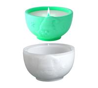 Resin Tablettform - Halterform Weihnachtsmann Druck, Schüssel-Kerzenhalter-Form - Für Zementguss, Schüsselform | Herstellung Von Pflanzgefäßen, Basteln, Schmuck, Schüssel, Blumentöpfe