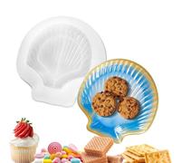 Resin Tray Mold Reusable, Non-Stick Washable, Sea Animal | Sea Shell Bowl, Mould for Clay, Plaster Concrete, Soap Dish Jewelry, Holder Desk Organizer, Crafts Resin Tray
