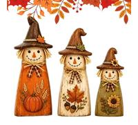 Resin Vintage Scarecrow - Harvest Thanksgiving Table Centerpiece Ornament