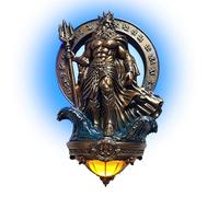 Resin Wall Sconce - Decorative Lamp, Ancient Gr od Statue Home Decor | Antique Sconce | For Home Apartment Bedroom Hallway Corridor Entryway