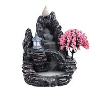 Resin Waterfall Incense Holder - Elegant Backflow Aromatherapy Stand | Handmade Zen Decoration with Flow Design, Relaxing Scent Diffuser for Home, Yoga Studio, Tea Lounge, Reading Corner