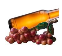 Resin Wine Stand with Grape Design, Stylish Wine Rack Holder for Kitchen Countertop, Resin Perfect for Home, Weddings, Parties, and Holiday Gatherings, 7.87x3.94x3.35 Inches
