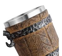 Resin Wrapped Mug - Decorative Coffee Mug with Handle, Handcrafted Wooden Style Cup, Hot Beverage Container | Home Kitchen Office Drinking Use, Men Coffee Tea Gift Collection Accessory