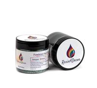 RESIN4DECOR Jasper Green pigmento de mica nacarados en polvo metálico para proyectos de resina epoxi, joyería, proyectos de artesanía, mesa de epoxi, tablero, bandeja, lienzo, pintura, 25g