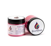 RESIN4DECOR Pink pigmento de mica nacarados en polvo metálico para proyectos de resina epoxi, joyería, proyectos de artesanía, mesa de epoxi, tablero, bandeja, lienzo, pintura, 25g