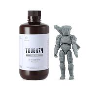 Resina 3D Ultra Resistente al Desgaste: RESIONE Tough74 Resina Impresora 3D Duradera y con Superficie Suave para Figuras de Acción de Larga Duración - Antirrotura y Resistente al Impacto Gris 1KG