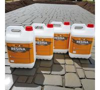 Resina - Barniz para Hormigón Impreso al agua - Protege el Suelo penetrando en el poro, Revive el color del Pavimento de Hormigón (4 X 5 litros)