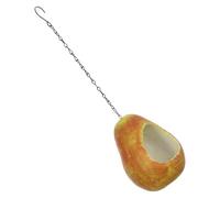 Resina Comedero Colgante para Pájaros, Amarillo Forma de Fruta | Fácil de Colgar y Limpiar, bajo Mantenimiento, para Balcón u Oficina, Atrae Aves Naturales