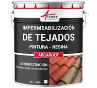 Resina de Impermeabilización - Pintura de Impermeabilización - Especial Tejado en Pendiente: ARCAROOF - Blanco - ARCANE INDUSTRIES