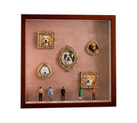 - Resina de madera, 30,5 x 30,04 cm, figura iluminada, marco conmemorativo para mascotas, de fotos para Aniversarios de cumpleaños y hogar