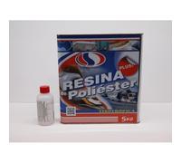 RESINA DE POLIESTER 5 KG. + CATALIZADOR 100 cc