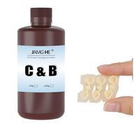 Resina dental temporal con certificación FDA, modelo A2, resina dental temporal JAMG HE 405 nm para impresora 3D DLP, LCD, alta precisión, alta dureza, secado rápido, color A2, 500 g