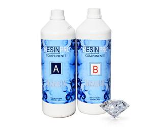 Resina epossidica trasparente multiuso No Es Tóxico para Colate Fino 2 CM 800g