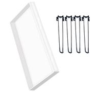 Resina epoxi de silicona grande que incluye 4 patas de mesa de metal, fácil de desmoldar