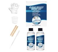 Resina Epoxi Transparente - Kit AB Transparente Con Relación 1:1 | Juego Antiamarillento Sin Burbujas Autonivelante Para Arte De Joyería, Posavasos, Manualidades DIY, Capacidad De 200ML, 240 Gramos, V