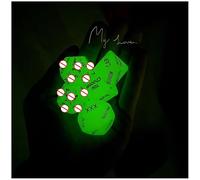 Resina Fluorescente Verde Dados De Fitness Multifuncionales, 5, Juegos De rol, Adecuados para Regalos De CumpleañOs para Amigos, F16