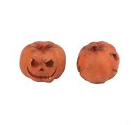 Resina para decoraciones de mini calabaza para pueblos artesanales para paisajes en miniatura, casa de muñecas para miniaturas y arreglos de mesa de temporada (traje de calabaza pequeño)