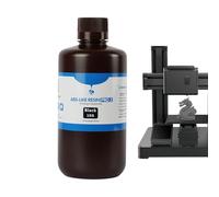 Resina para impresora 3D - 1kg ABS | 3 Print Reśin 2.0 con fácil posprocesamiento | Fotopolímero curado UV, bajo olor, alta precisión | 3đ Líquido de impresión para personajes de juego