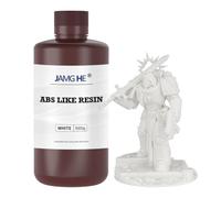 Resina para impresora 3D ABS-Like, 1 kg, 405 nm UV Curing estándar, fotopolímero Quick Resin for LCD/DLP/SLA 3D Printing, Non-Brittle & High Precision White