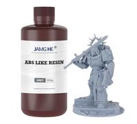 Resina para impresora 3D ABS-Like, 1 kg, 405 nm UV Curing estándar, fotopolímero Quick Resin for LCD/DLP/SLA 3D Printing, Non-Brittle & High Precision Grey