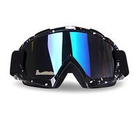 Resina sintética 4-fq Windproof Dustproof CRG deportes resistente a los arañazos para bicicleta de motocross la suciedad Wrap gafas de esquí gafas de protección gafas de seguridad (lente de color)