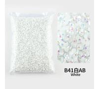 Resina transparente de 2 mm, 4 mm, 5 mm y 6 mm con facetas planas para decoración de uñas, color, 4 mm, SS16, 5000 unidades