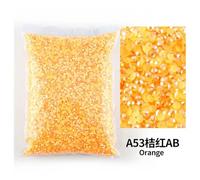 Resina transparente de 2 mm, 4 mm, 5 mm y 6 mm con facetas planas para decoración de uñas, color mandarina, 3 mm, SS10, 10 000 unidades