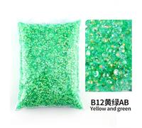 Resina transparente de 2 mm, 4 mm, 5 mm y 6 mm con facetas planas para decoración de uñas, color verde oscuro, 3 mm, SS10, 10 000 unidades