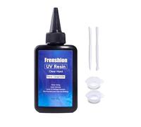 Resina ultravioleta, fórmula actualizada 100g resina ultravioleta de curado duro y rápido de baja viscosidad, con kit de resina transparente de cristal súper, para joyería + 4tool