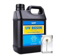Resina UV 2000g - Resina Epoxi Transparente Dura Solar de Curado Rápido UV Pegamento para Manualidades y Fabricación de Joyas, Moldes, Aretes, Collares, Pulseras, DIY