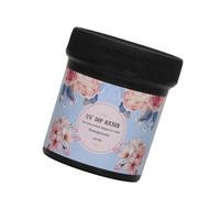 Resina UV de curado rápido de moda de 50 g/100 g para proyectos de arte, suministros y fabricación de joyas con 13 cables de 31 pulgadas de resina de viscosidad ajustable