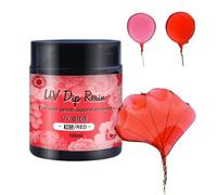 Resina UV DIP para pétalos de flores de alambre, transparente, líquido ultravioleta, curado de cristales, joyería para principiantes, resina UV