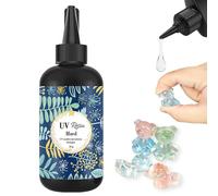 Resina UV,Resina UV Transparente,200ml UV Resin,Resins UV de Cristal,Resin Epoxi de Curado Ultravioleta Cristalino,para Decoración Artesanal