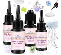 Resina UV transparente dura de ultra alta a baja viscosidad, 4 muestras