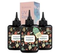 Resina UV Transparente y Dura 300 g,Resina De Baja Viscosidad, De Curado Rápido Por Luz Ultravioleta, Ideal Para Joyería, Sellado De Arcilla, Vasos y Decoración Artesanal