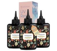 Resina UV Transparente y Dura 300 g,Resina Transparente De Alta Viscosidad Resina De Curado Ultravioleta Para Joyería, Llaveros, Decoración y Revestimientos