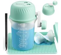 Resiners Airflow Lite Mezclador Resina, 3 Velocidades, Menos Burbujas | Kit Paleta Mezcladora Epoxi Manual, Tapete Silicona y Vasos Mezcla, Fácil Limpiar, Suministros Resina para Moldes y DIY 3D