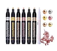 Resiners Rotuladores Cromados para Resina, 7 PCS Marcadores Efecto Espejo