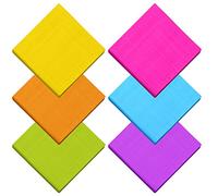 Resinta 120 servilletas de papel, servilletas de cóctel arcoíris de 2 capas para fiestas, bodas, cócteles, cenas, reuniones familiares, 6 colores (25 x 25 cm)