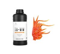RESIONE 3D Resin Water Washable: TH-WW - Resina transparente 3D resistente a las grietas para miniaturas/animaciones, color naranja llama, 1000 g