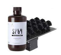 Resione SP64 Resina 3D para Impresora - Resina Estándar de Curado por Luz UV de 405 nm con Resistente a la Humedad y Baja Contracción Detalles Nítidos para Modelado y Prototipos Negro 1kg