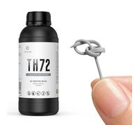 RESIONE TH72 Resina de impresora 3d flexible y resistente con dureza duradera y resina líquida resistente a los impactos, resina de baja absorción de agua (gris medio 1000g)